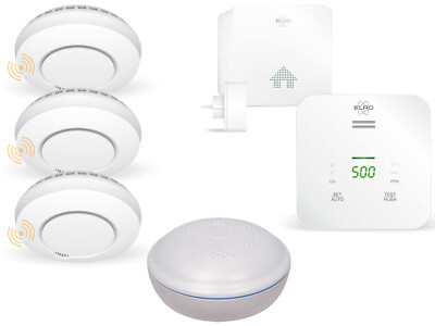 Smart Home Rauchmelder vernetzt, Hitzemelder, Wassermelder, CO2 Melder, mit App