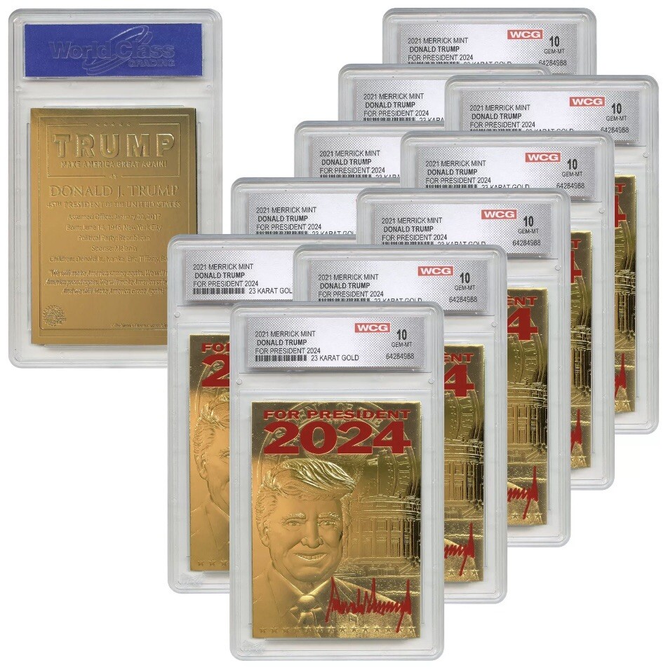 2024 Merrick Mint PRESIDENT DONALD J TRUMP 23K GOLD