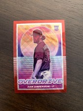2021 Panini Overdrive Ruby Wave #14 Ian Anderson 189/199 Atlanta Braves