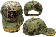 God's Army Star Cross Marpat Digital Camouflage Adjustable Embroidered Cap Hat