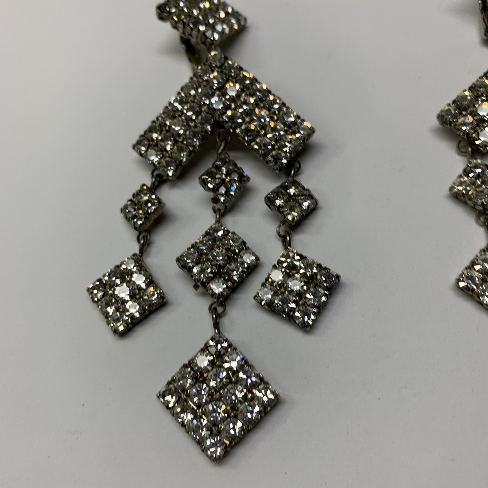 Oversized Statement Clear Prong Set Rhinestone Vi… - image 9