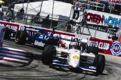 Max Papis Team Rahal Reynard 99i Ford leads Gil de Ferran Walker R- Old Photo