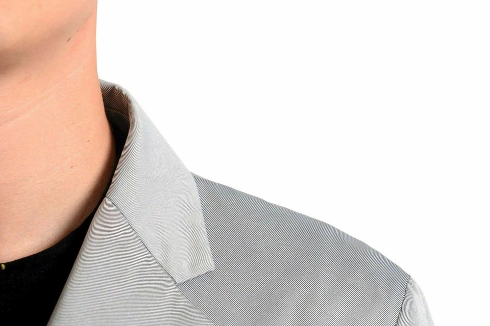 Abrigo deportivo Jil Sander gris de tres botones para hombre US 40 IT 50 Foto 4 de 4