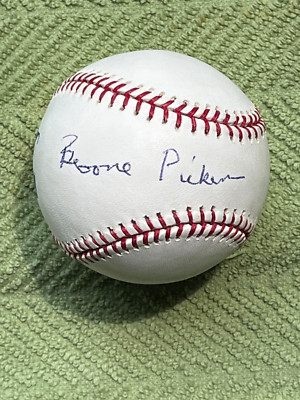 Boone Pickens Autographed Single Signed SS Beautiful Snow White Selig BB JSA COA