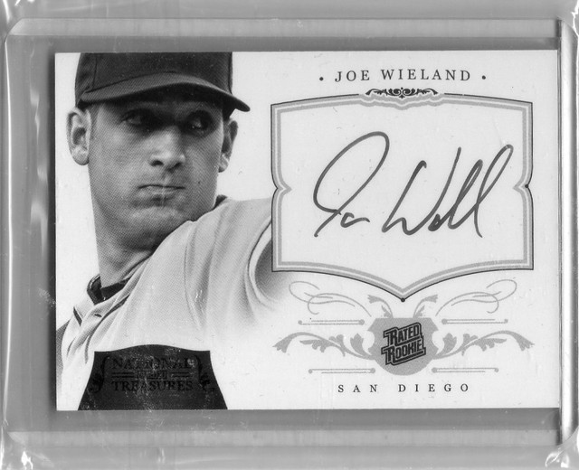 #6/10 (NUR 10 1/1) 2012 NATIONAL TREASURES AUTO AUTOGRAMM JOE WIELAND RC