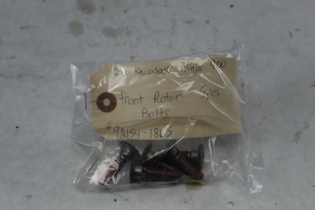 OEM Kawasaki Motorcycle Front Rotor Bolts 2000 ZX9 Ninja 92154