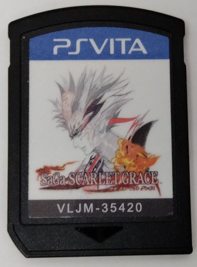 PS Vita SaGa Scarlet Grace Japan Version Cartridge SP 0137