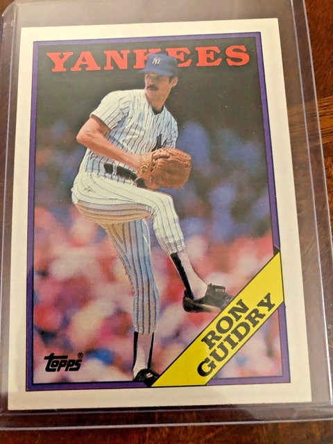 1988 Topps New York Yankees Baseball Card 535 Ron Guidry EBay
