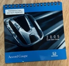 OEM HONDA 2005 ACCORD COUPE OWNERS QUICK START GUIDE SUPPLEMENT