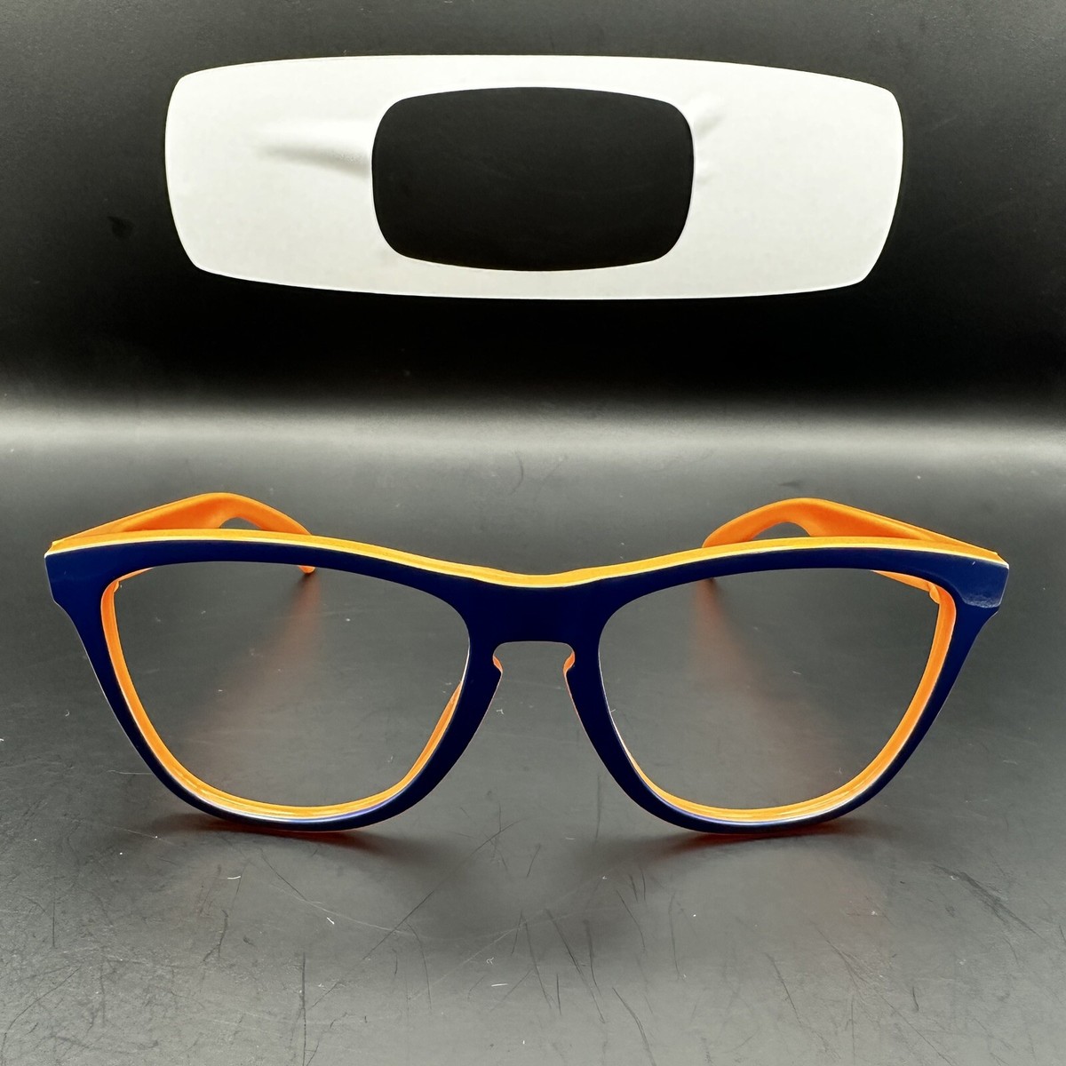 Oakley Frogskin 50/50 Collection Polished Blue/Orange Frame | eBay