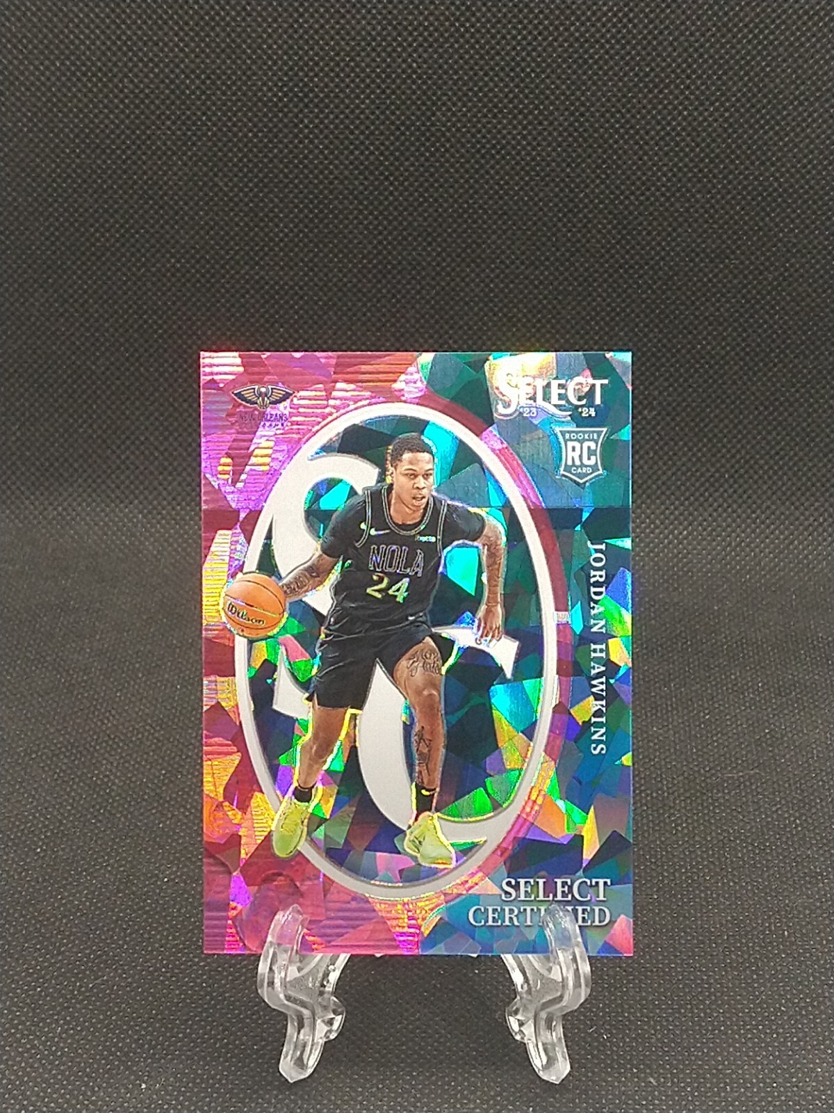 2023-24 Select Jordan Hawkins RC Select Certified Pink Cracked Ice /99