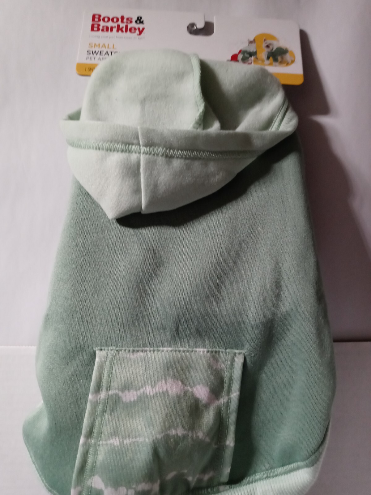 Green Hoodie Sweatshirt Pet Apparel Size Small Boots And Barkley eBay