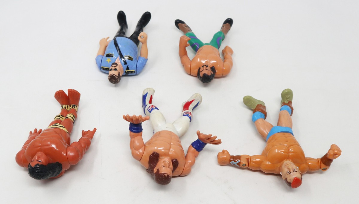 ＊Bulldogと男の子＊ ・ VINTAGE 1990s HASBRO WWF WRESTLING FIGURES LOT BRITISH BULLDOG