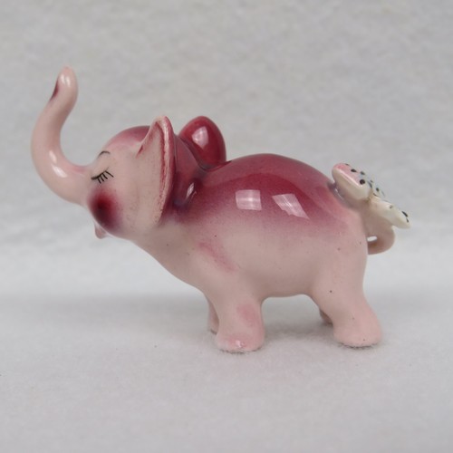 Rare Vintage Ceramic Anthropomorphic Elephant Family Figurines Complete 3 Pc Set - Picture 14 of 20