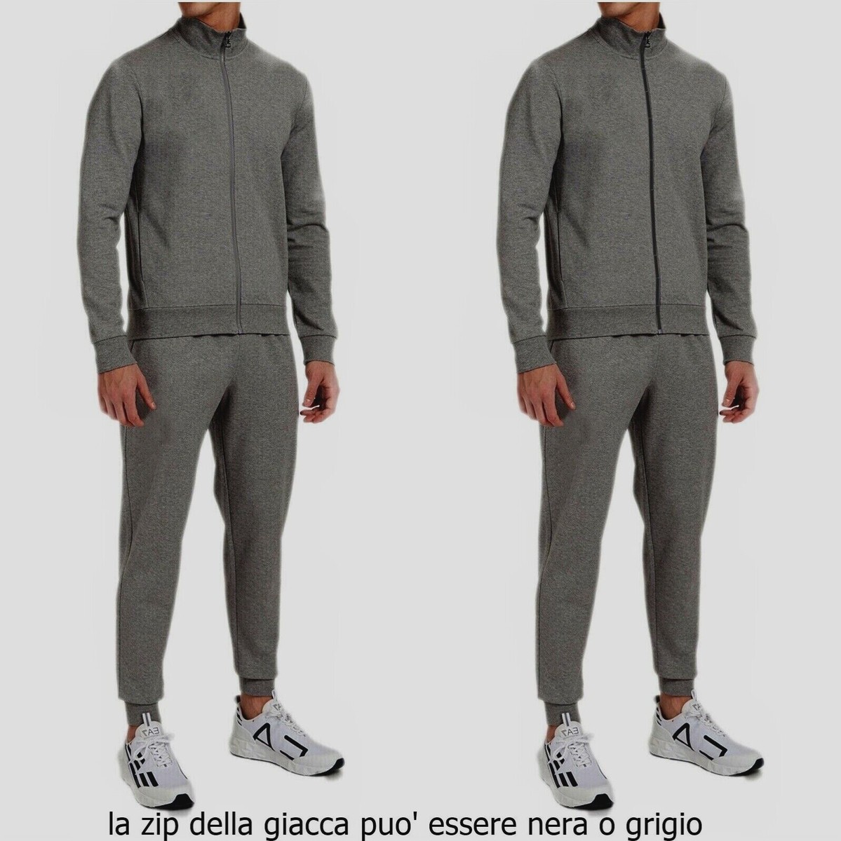 Tuta Uomo Felpata Invernale Completo Sportivo Felpa Pantalone con