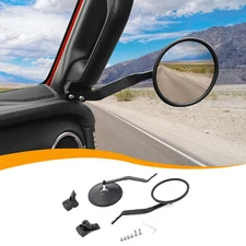 2x Pillar Grab Handle Rear View Mirrors For 2024+Jeep Wrangler JL JT Accessories