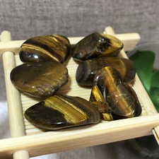 6pcs Natural tiger's-eye rough raw stone rock specimen Madagascar 44g a19