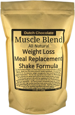 Muscle Blend Weight Loss Meal Replacement Shake Formula, All Natural, Non-GMO