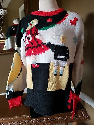 Vintage 1987 BEREK Boy & Girl Ace/Clover Sweater Small | eBay