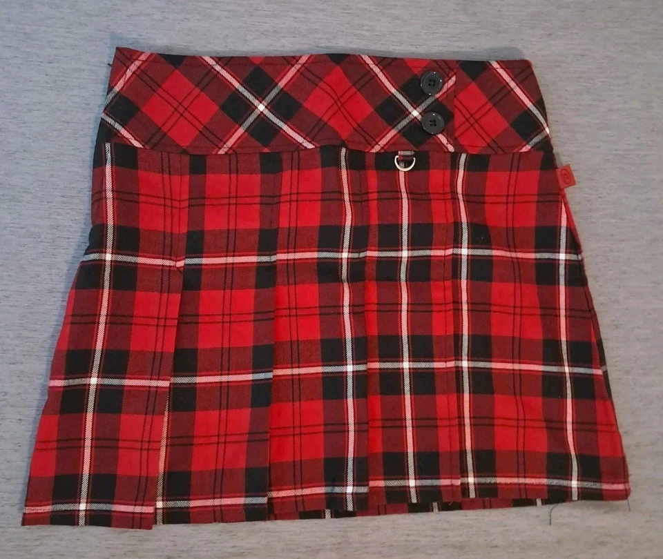 Falda plisada a cuadros talla 16 Y2k Bongo Let Me B de colección para niñas Foto 2 de 4