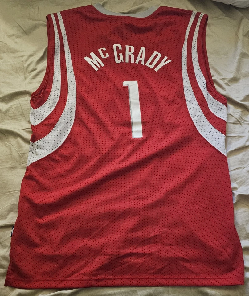 Футболка Tracy McGrady Houston Rockets красная Reebok Swingman XL +2 Adidas новая  - Изображение 2 из 4