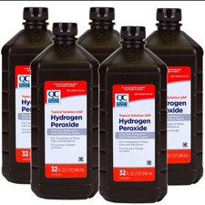 Quality Choice 3 USP Hydrogen Peroxide First Aid Antiseptic, 32 FL OZ - 5 Pack
