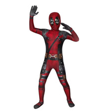 Deadpool Cosplay Costume Set with Telescopic Sword Superhero Halloween Outfit
