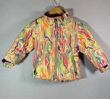 Boulder gear size 4 girls sorbet swirl marble neon ski snow coat hailey hazel