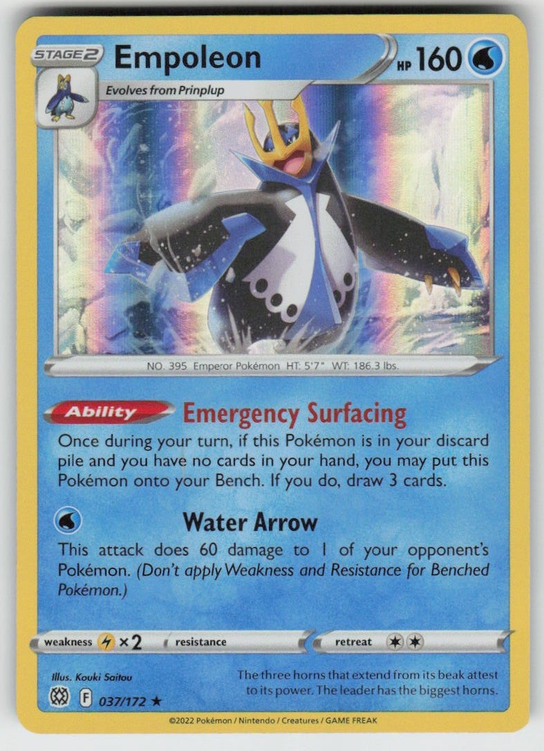 Empoleon 037/172 Holo Rare SWSH09: Brilliant Stars