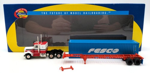 Tractor Athearn 27843 escala HO Fesco Kenworth contenedor de 40' y chasis/caja | Condition: Used