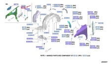 Nissan Ariya Fe0 Charge Lid Base 657145MP3C Nouveau authentique