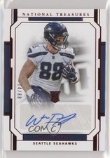 2018 Panini National Treasures Jersey Number Red 14/88 Will Dissly #109 Auto 0c2