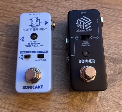SONICAKE Buffer ABY + DONNER ABY Mini True Bypass Switchable Line Selectors