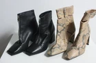 2 x Topshop Womens Mixed Leather Boots Bundle - Size 3 36 (ba24)