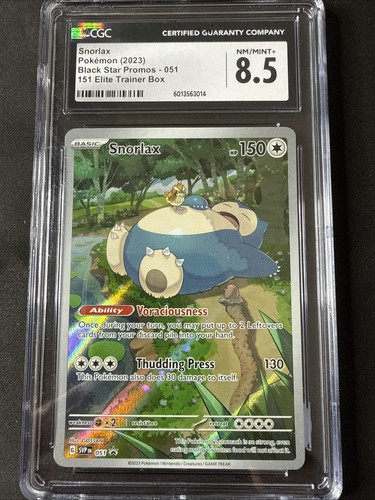 Snorlax graded CGC 8.5 for sale on eBay