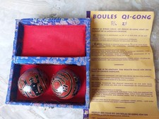 Coffret boules chinoises Relaxation anti stress QI GONG ou DE BAODING