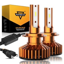 AUXBEAM H7 LED Headlight Bulb Kit High Low Beam 20000LM Super Bright 6500K White