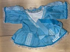 Vtg Cabbage Patch Kids / Doll Teal / Blue Silk Like Dress MM56 CPK Preloved