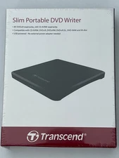 Transcend Slim Portable CD/DVD Writer TS8XDVDS-K