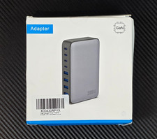 200W GaN Desktop Charger 5-Port USB-C & USB-A Fast Charging Station Adapter