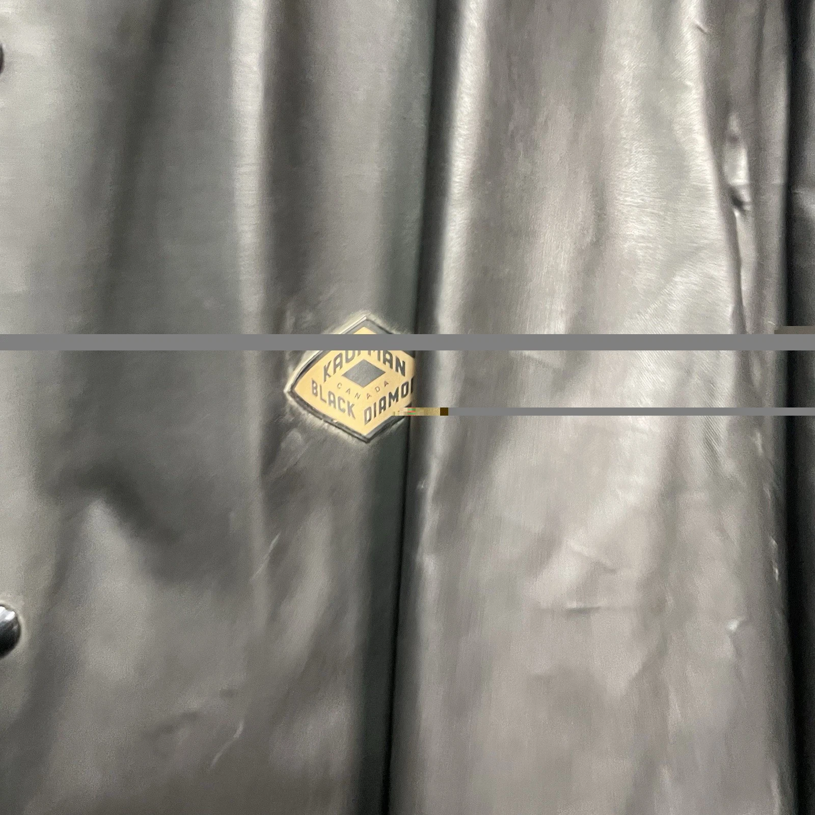Black Diamond Kaufman Rubber Foul Weather Raincoat Fisherman Miner Fireman VTG L - product detail image 4