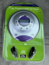 Durabrand Programmable CD Player Headphones CD-565 Black-Silver Brand New Y2K