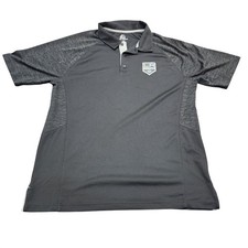 Los Angeles Kings Polo Shirt Mens XL Black NHL Hockey Majestic Cool Base