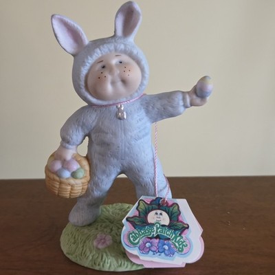 Vintage 1985 Cabbage Patch Kid Figurine Our Easter Bunny Figurine with Tags 4''