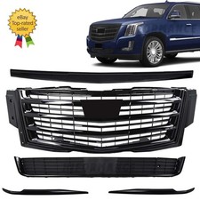 For 2015-2020 Cadillac Escalade Platinum Upper Lower Grille Hood Molding Trims