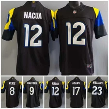 Tariffs​ Free! LAR Rams 2025 F.U.S.E Rivalries Collection Black Stitched Jersey.