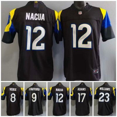 Tariffs  Free! LAR Rams 2025 F.U.S.E Rivalries Collection Black Stitched Jersey.
