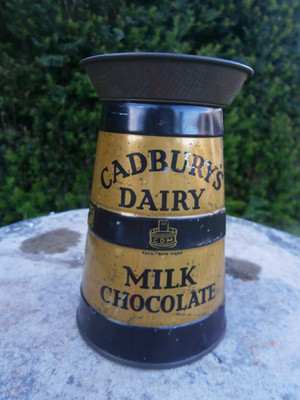 SELTENE NEUHEIT EDWARDIANISCHE ABWANDERUNG CADBURYS MILCHSCHOKOLADE WERBEDOSE
