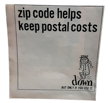 1966 USPS ZIP Code Mail Postal Service Vintage Print Ad Early Promotion