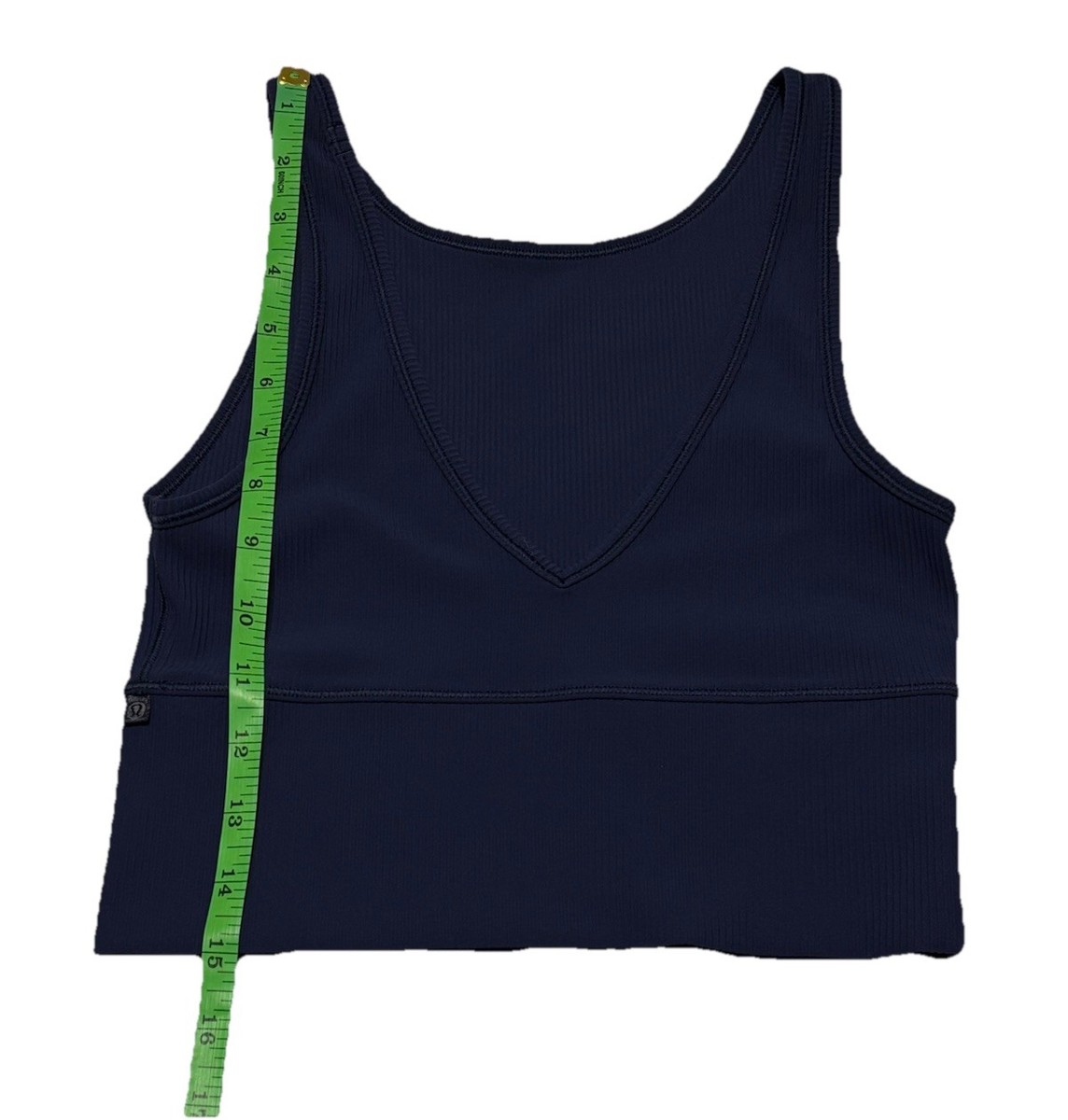 Lululemon Power Pivot Tank Ribbed Luxtreme Poolside Blue Womens